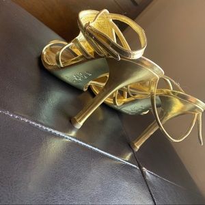 Vintage gold heels